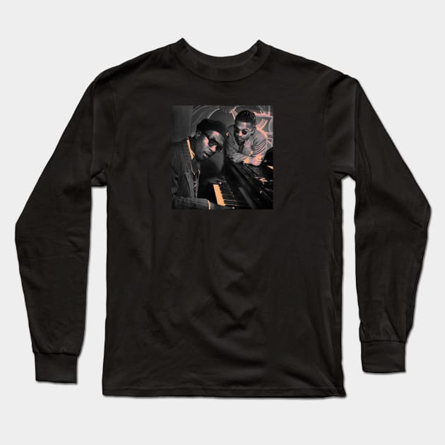 Thelonious Monk #2 Long Sleeve T-Shirt by corekah